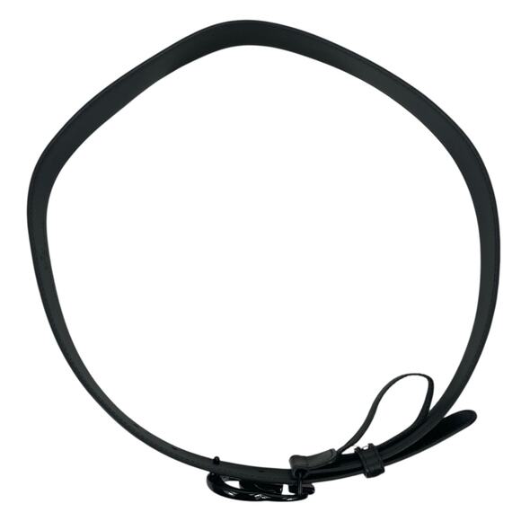 Gucci GG Marmont Thin Belt Black Leather Black Buckle Men Size 80/32 - Picture 5 of 13